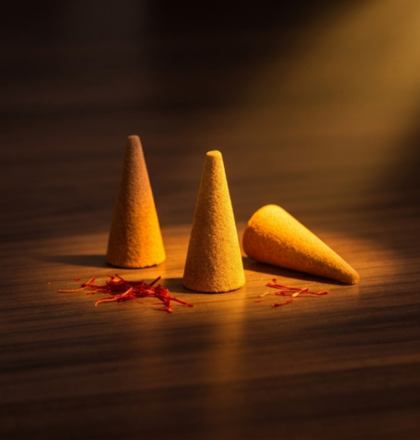 Kesar Kasturi Dry Dhoop Cones