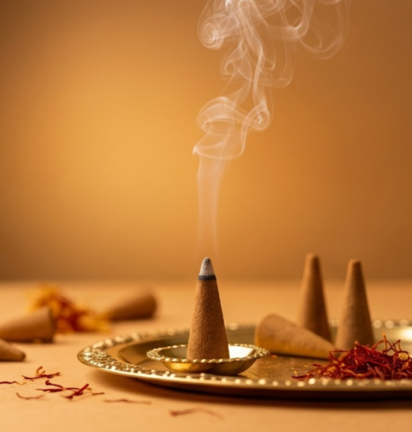 Kesar Kasturi Dry Dhoop Cones