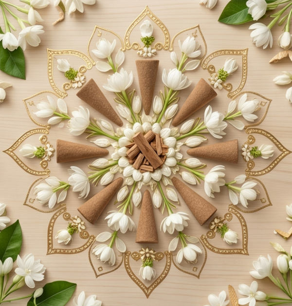 Mogra Dry Dhoop Cones