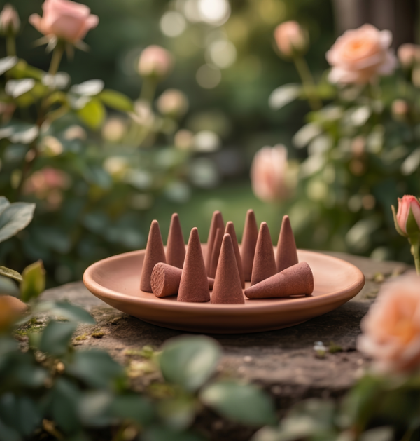 Rose Dry Dhoop Cone (5) Rose Dry Dhoop Cones